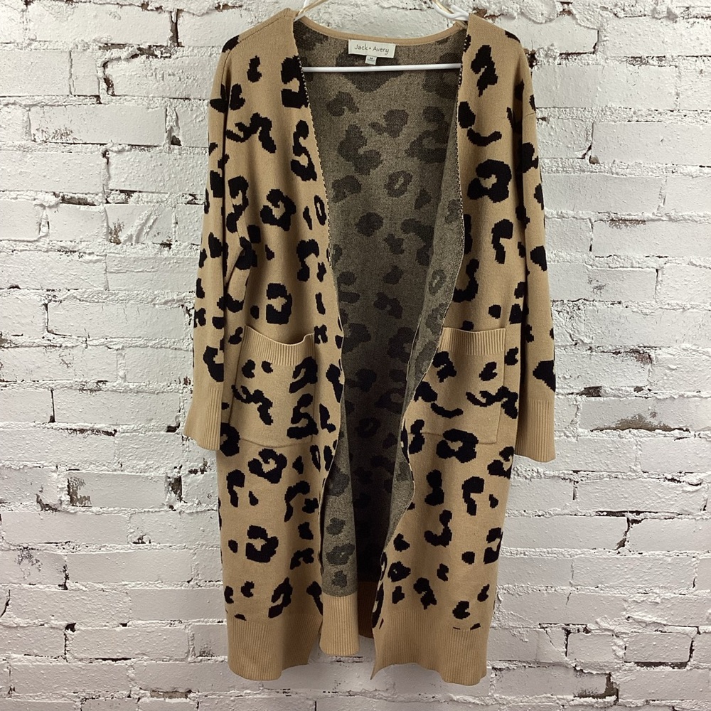 Jack & Avery Leopard print cardigan
